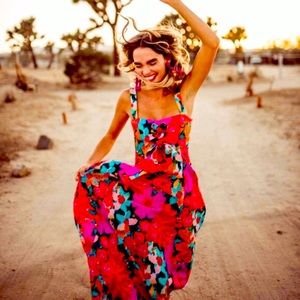 Mara Hoffman maxi dress gorgeous floral size 8